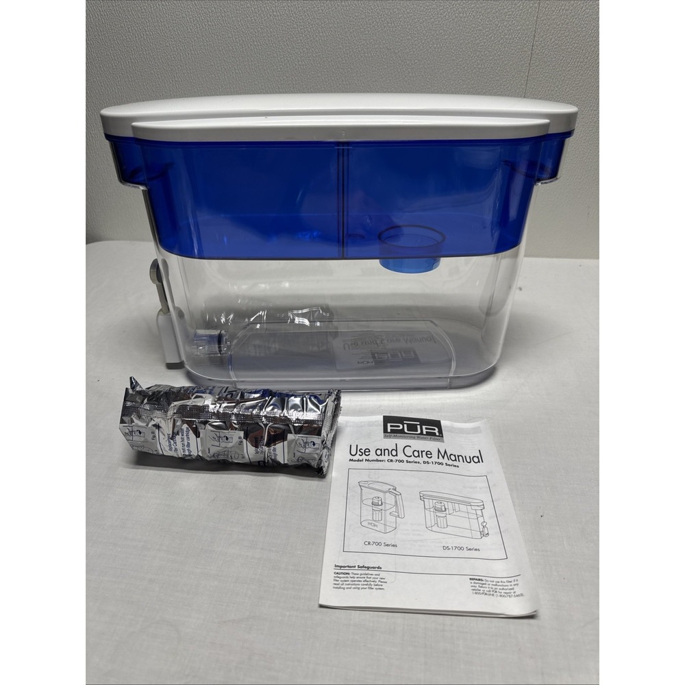 PUR Plus Water Filter Pitcher 3 Qt 1 PT 3 fl oz With Replacement Filter New